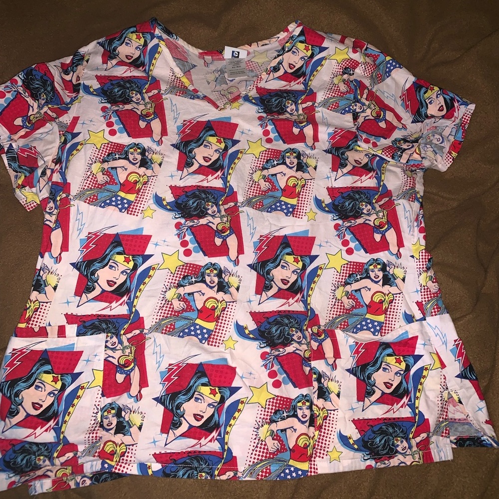 Wonder Woman scrub top